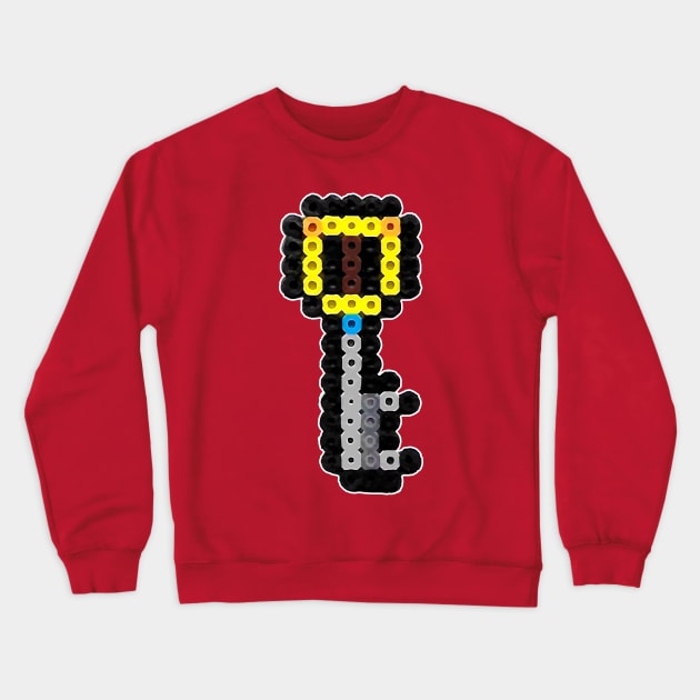 Kingdom Hearts Keyblade 8-Bit Pixel Art Crewneck Sweatshirt by StebopDesigns